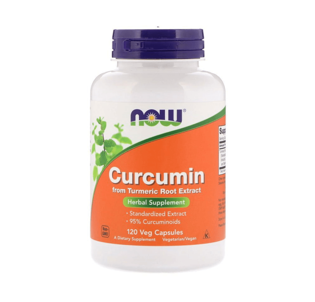 Kurkuma (Curcumine), 120 veggie capsules, Now Foods vooraanzicht