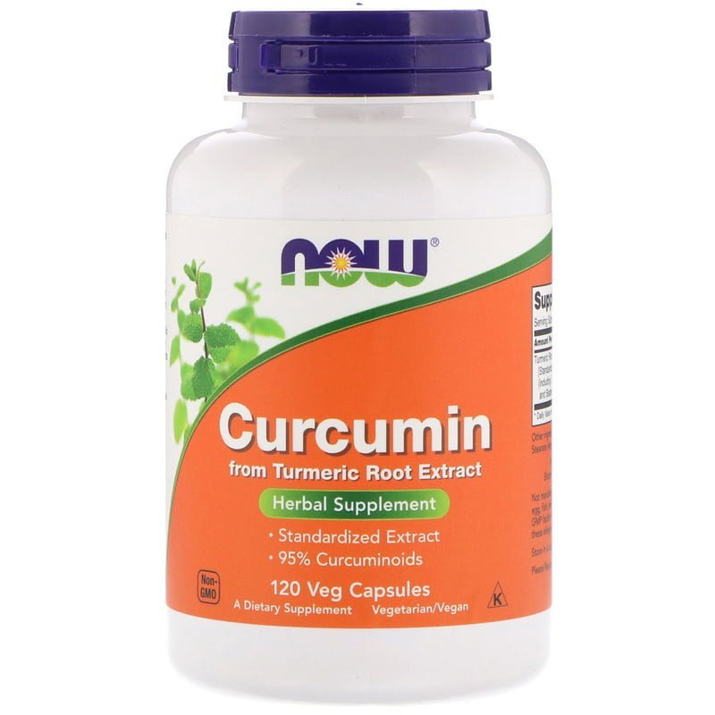 Kurkuma (Curcumine), 120 veggie capsules, Now Foods