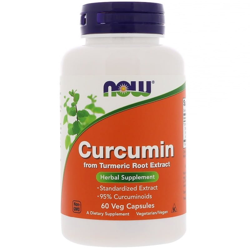 Kurkuma (Curcumine), 60 veggie capsules, Now Foods
