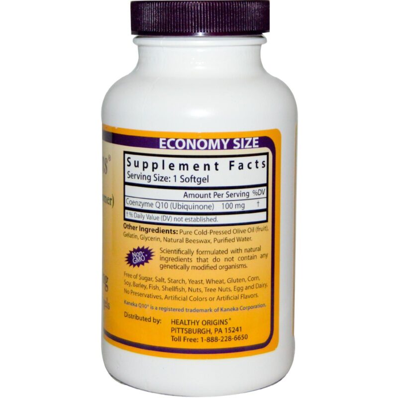 CoQ10 (Kaneka Q10), 100 mg, 150 softgels, Healthy Origins
