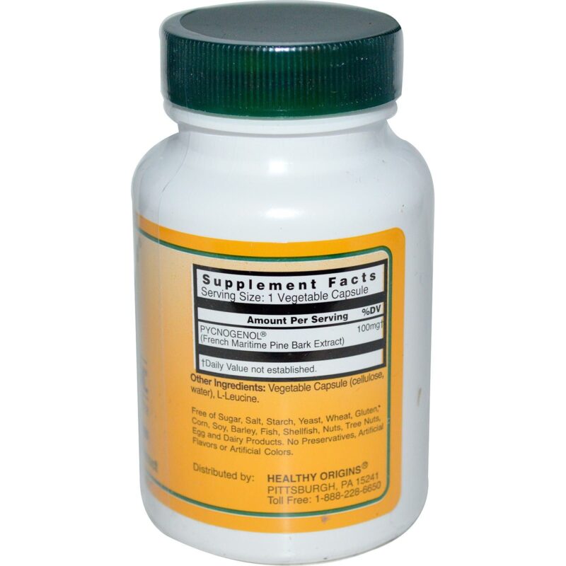 Pycnogenol, 100 mg, 30 veg.caps, Healthy Origins