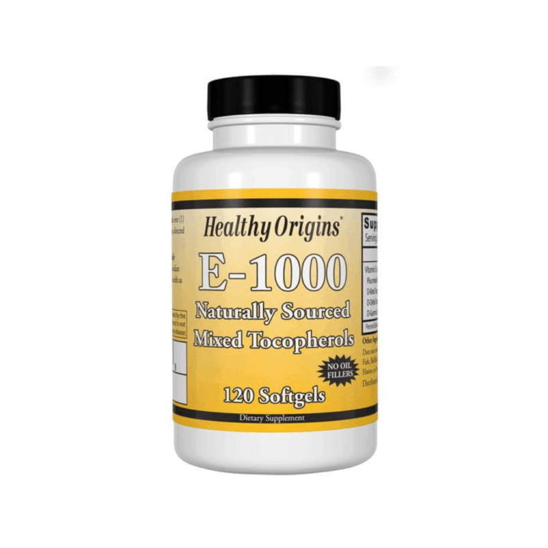 Healthy-Origins-Vitamine-E-1000-120-capsules vooraanzicht