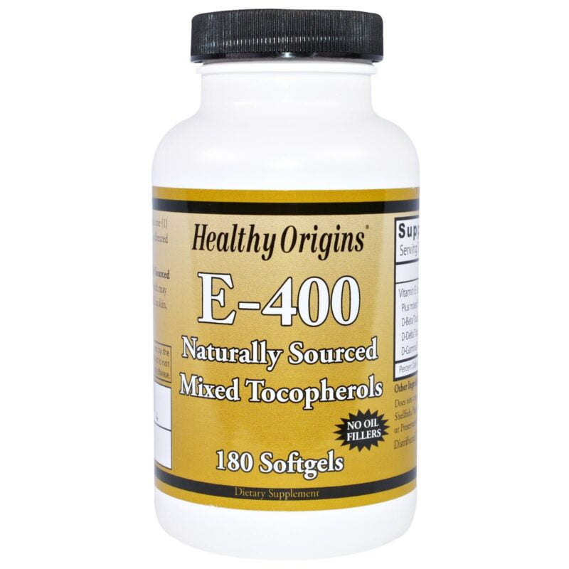 Vitamine E-400, 400 IE, 180 softgels, Healthy Origins
