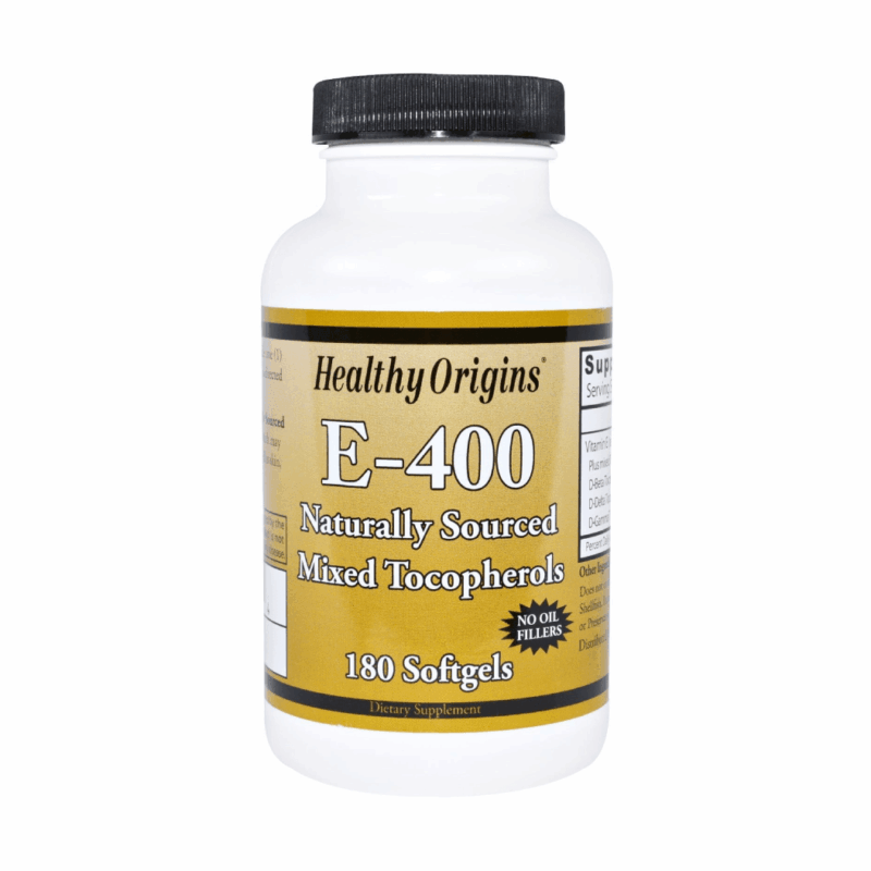 Healthy-Origins-Vitamine-E-400-180-capsules vooraanzicht