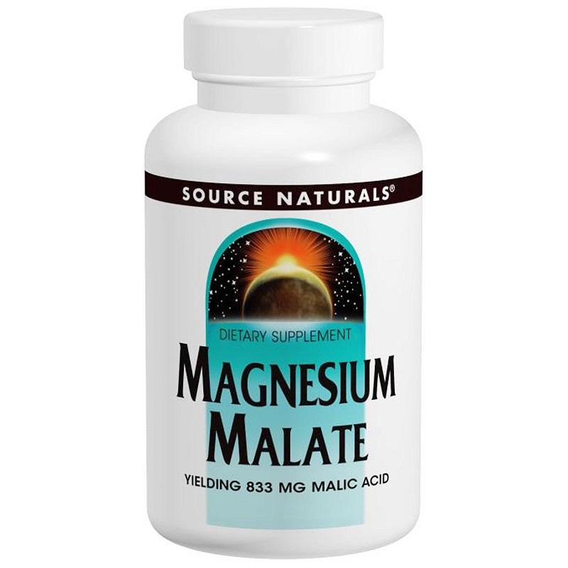 Magnesium Malate, 180 tablets,  Source Naturals