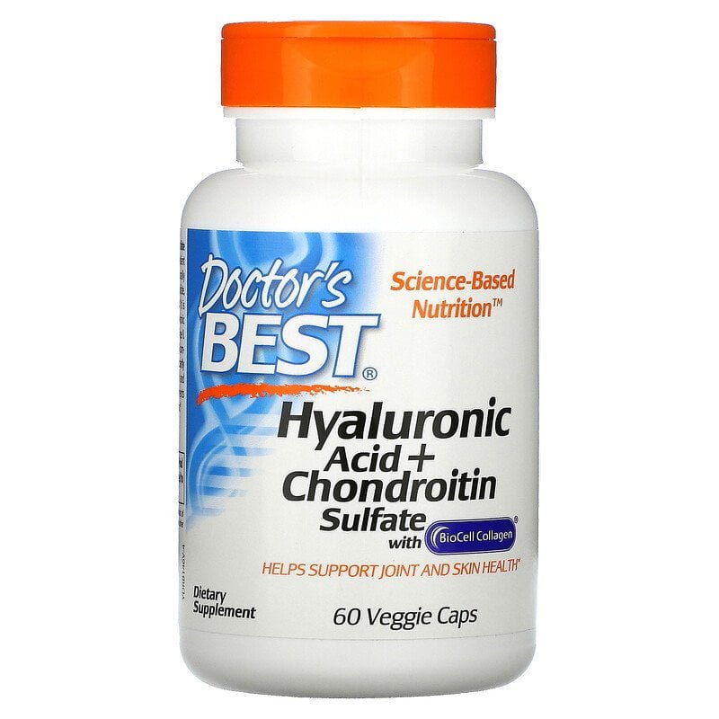Hyaluronzuur met chondroitine Sulfaat, 60 capsules, Doctors Best