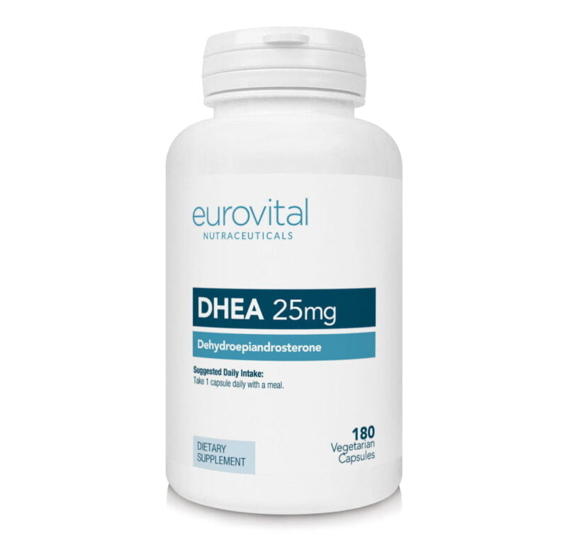 DHEA, 25 mg, 180 veg.caps, Eurovital