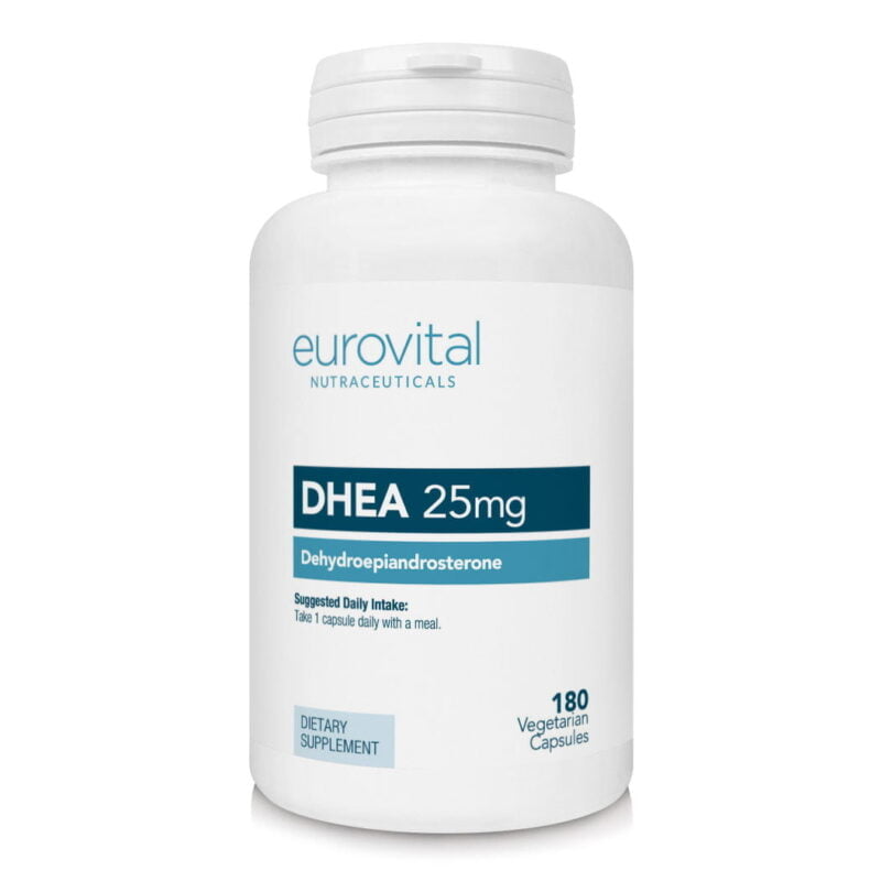 DHEA, 25 mg, 180 veg.caps, Eurovital