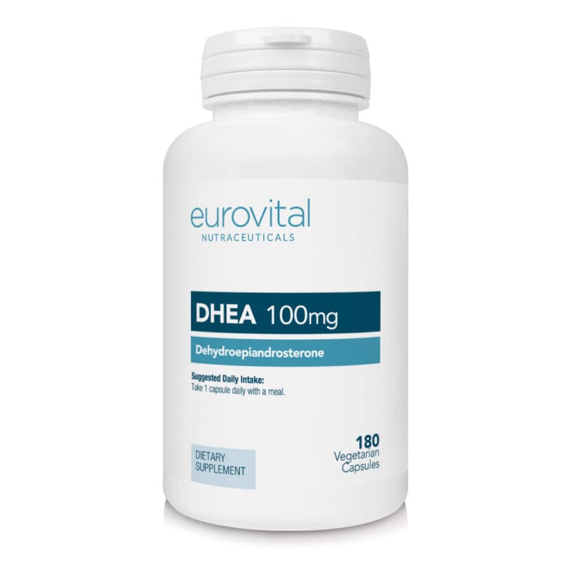 DHEA, 100 mg, 180 veg.capsules, Eurovital