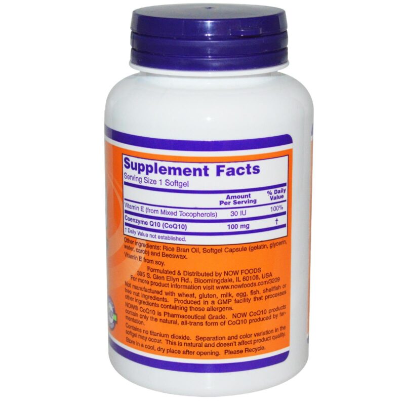 CoQ10, 100 mg, 150 softgels, Now Foods