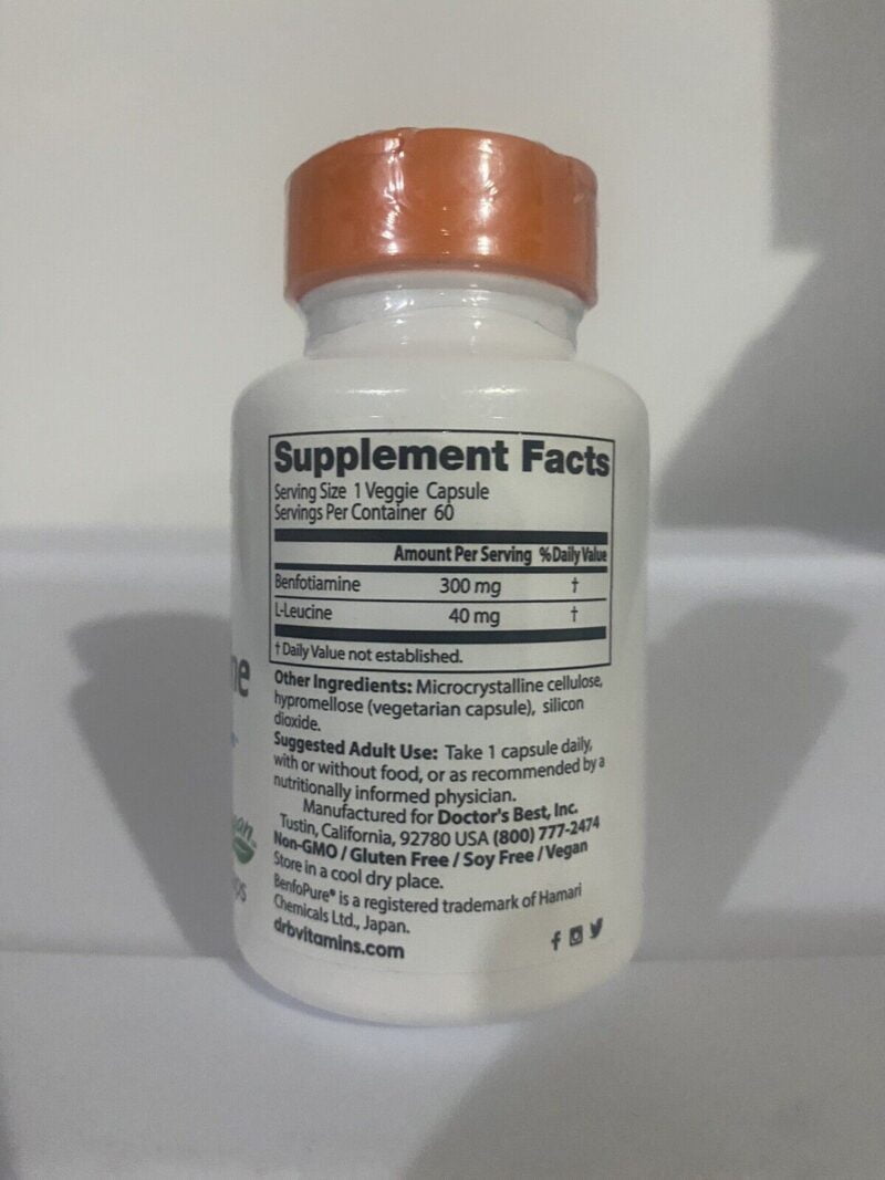 Benfotiamine, 300 mg, 60 caps, Dr's Best
