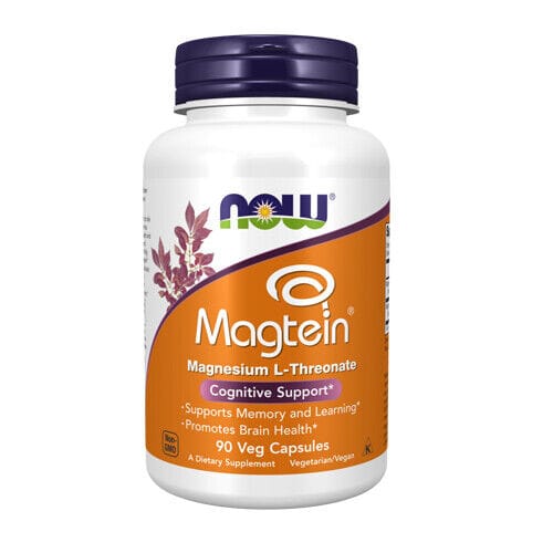 Magtein, Magnesium, 90 veg.capsules, Now Foods