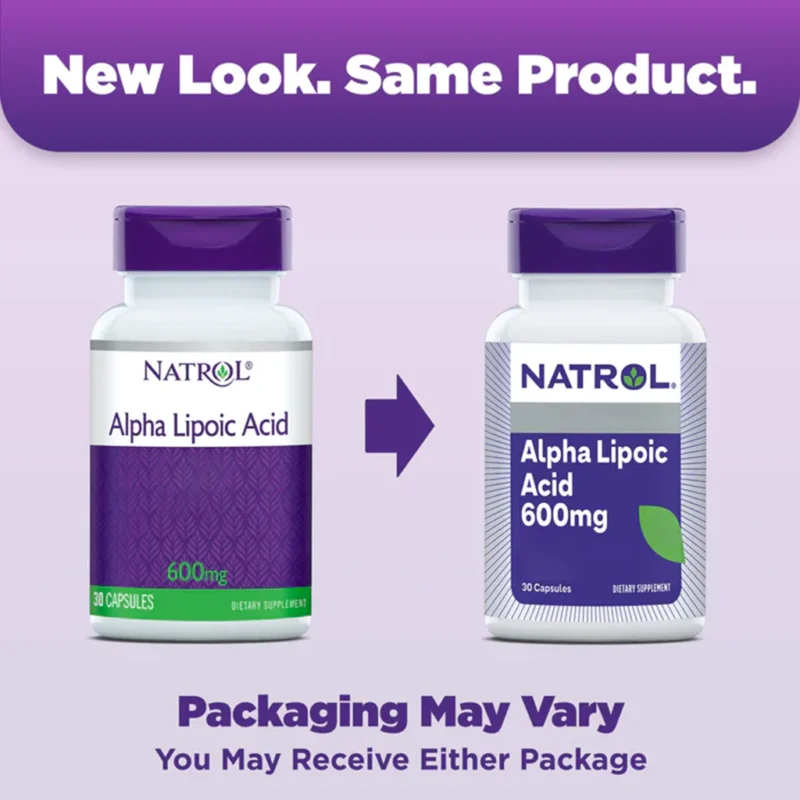 Alpha Liponzuur, 600 mg, 30 capsules, Natrol